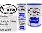 Preview: Honda, Starlight Silver Metallic, NH-638M: 500ml Lackdose + 500ml Klarlack + 250ml Härter - Set, von ATW Autoteile West.
